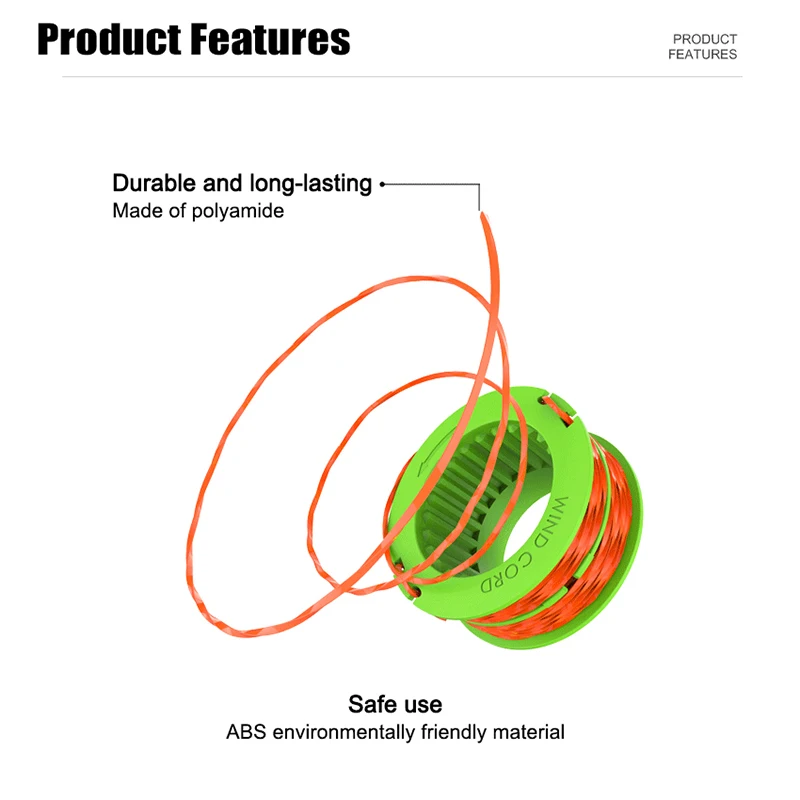 AS1300 Weed Eater String Trimmer Spool For EGO 15-Inch ST1500 ST1500-S,Weed Wacker String Trimmer Line 0.095" 15Ft