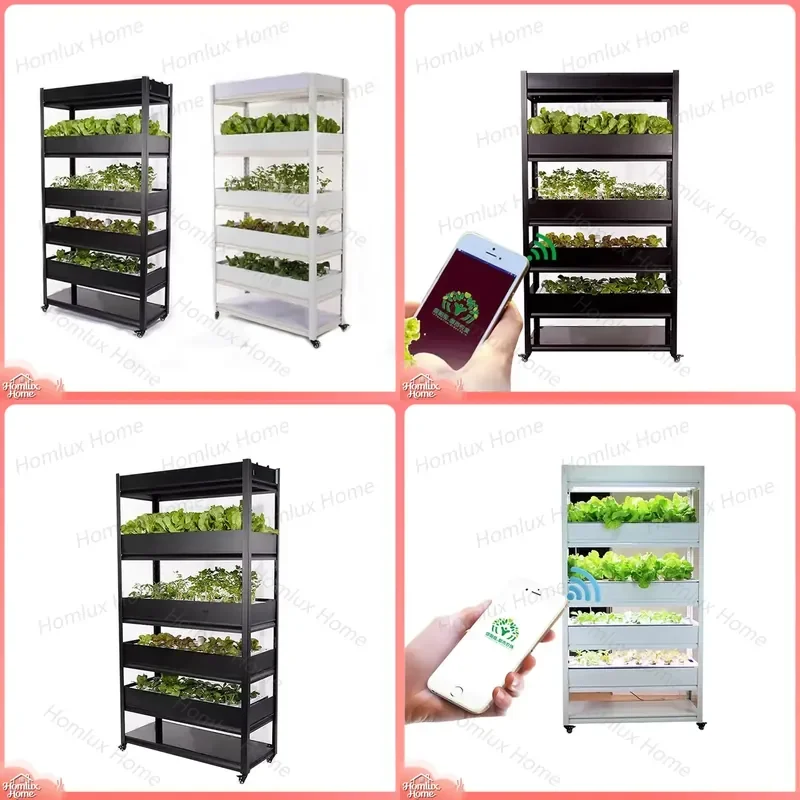 Vertical Hydroponic Tower System for Indoor Farming Smart APP Remote Control Mobile Phone Controlled Growing Kit for