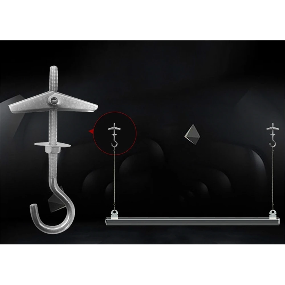 Metal Ceiling Mount Attachment Flag Advertising Banner Poster Poles Holder Hanger Flagpole Hanging Buckle Nail Screw Display