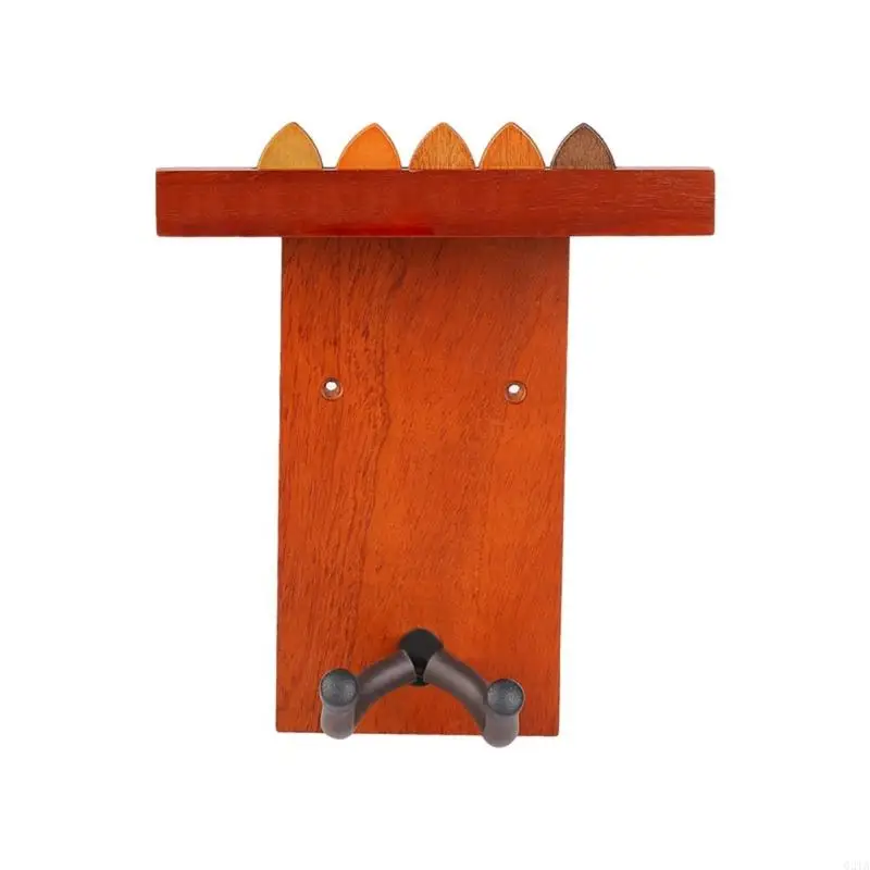 شماعات أداة خشبية صلبة مع مقصورة التخزين مساحة توفير الجيتار ترقيات رف للقيثارات والقيثارات