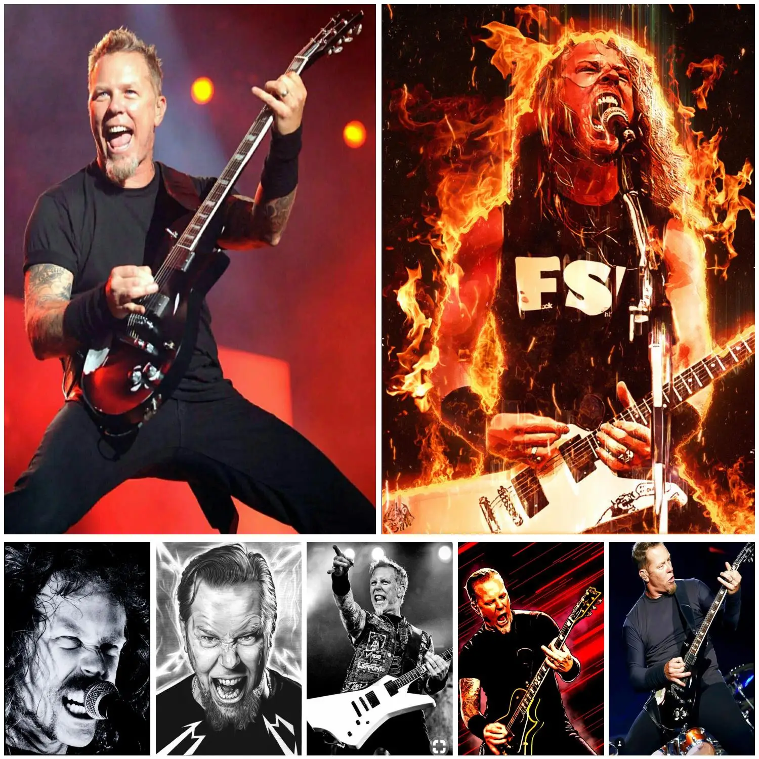 james hetfield Poster Canvas Art Poster and Wall Art Picture Print Modern Family bedroom Decor Posters