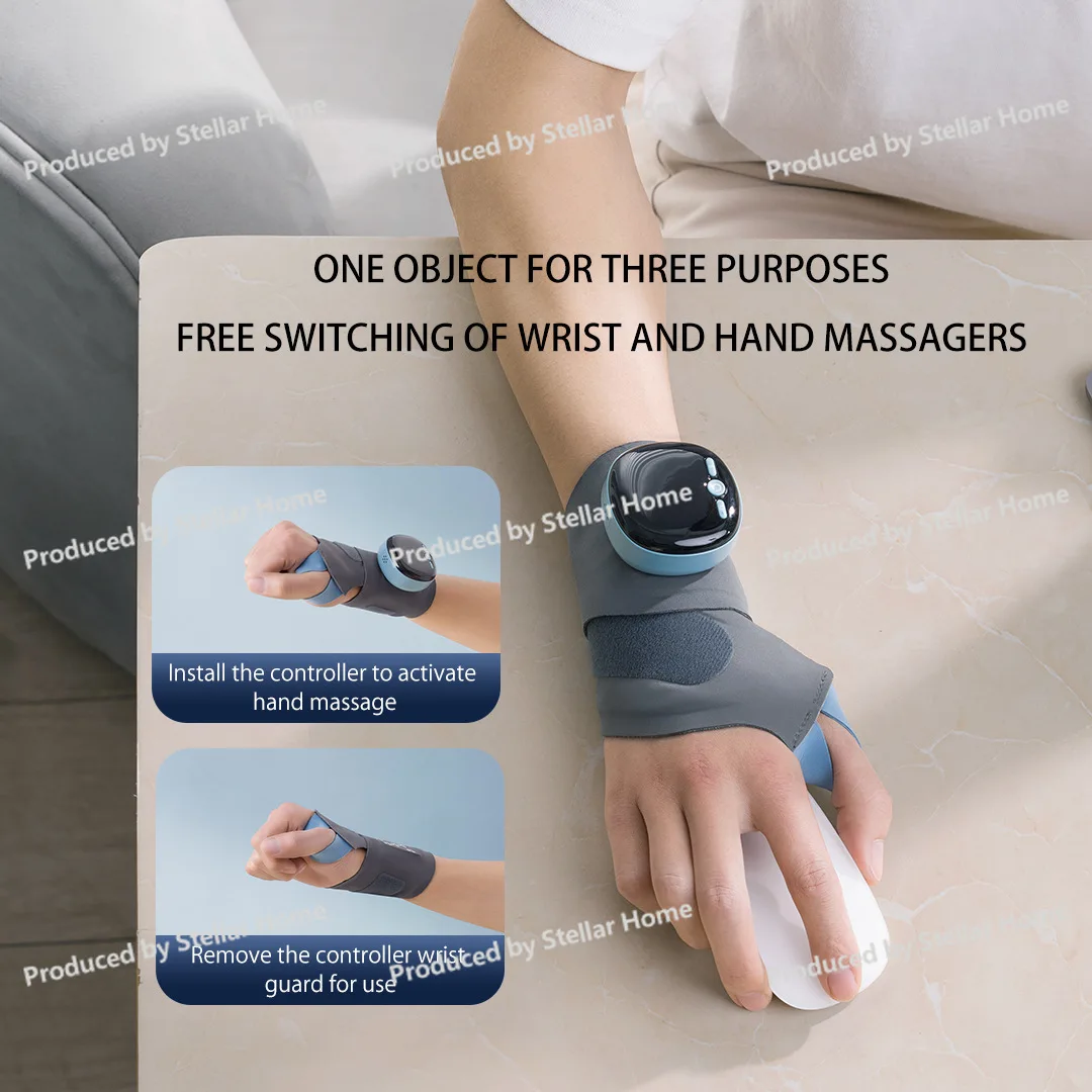 

New EMS Smart Tendon Sheath Hand Heating Wrist Guard Hot Compress Breathable Detachable Hand Sprain Massage Protective Gear