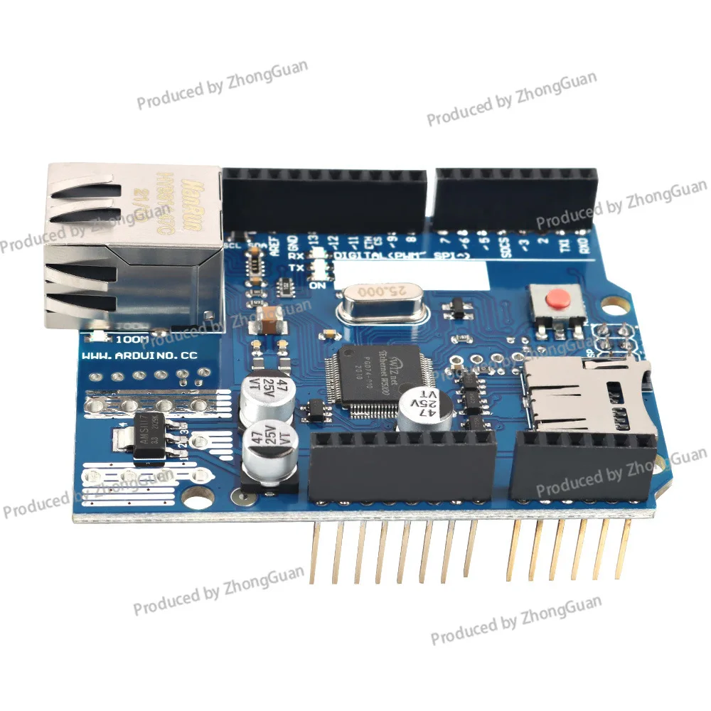 

Плата сетевого расширения Ethernet W5100 R3 Расширение SD-карты поддерживает плату разработки сети MEGA