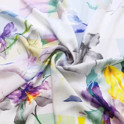 1 meter X 1.4 meter Painting Viscose Fabric Dress Shirt Pajamas Material Poplin Children