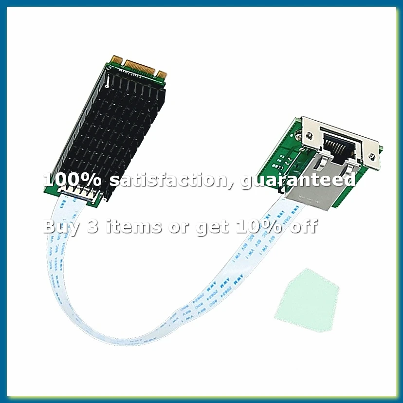 ●M.2 B+M Single-Port 10GbE Network Card RJ45 Ethernet Network Adapter AQC107 Industrial Control Grade Server Network Card