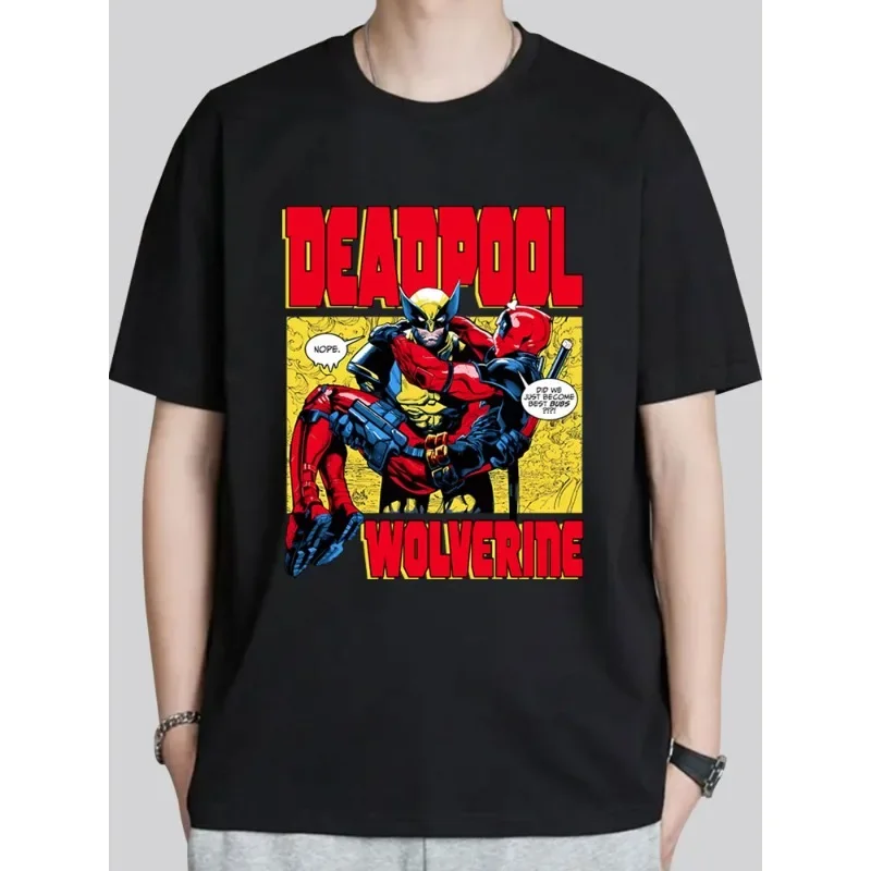 

2025 Marvel Cinematic Universe Merchandise Deadpool and Wolverine Dealpool3 Gay Friends T-shirt Children's Matching Wear