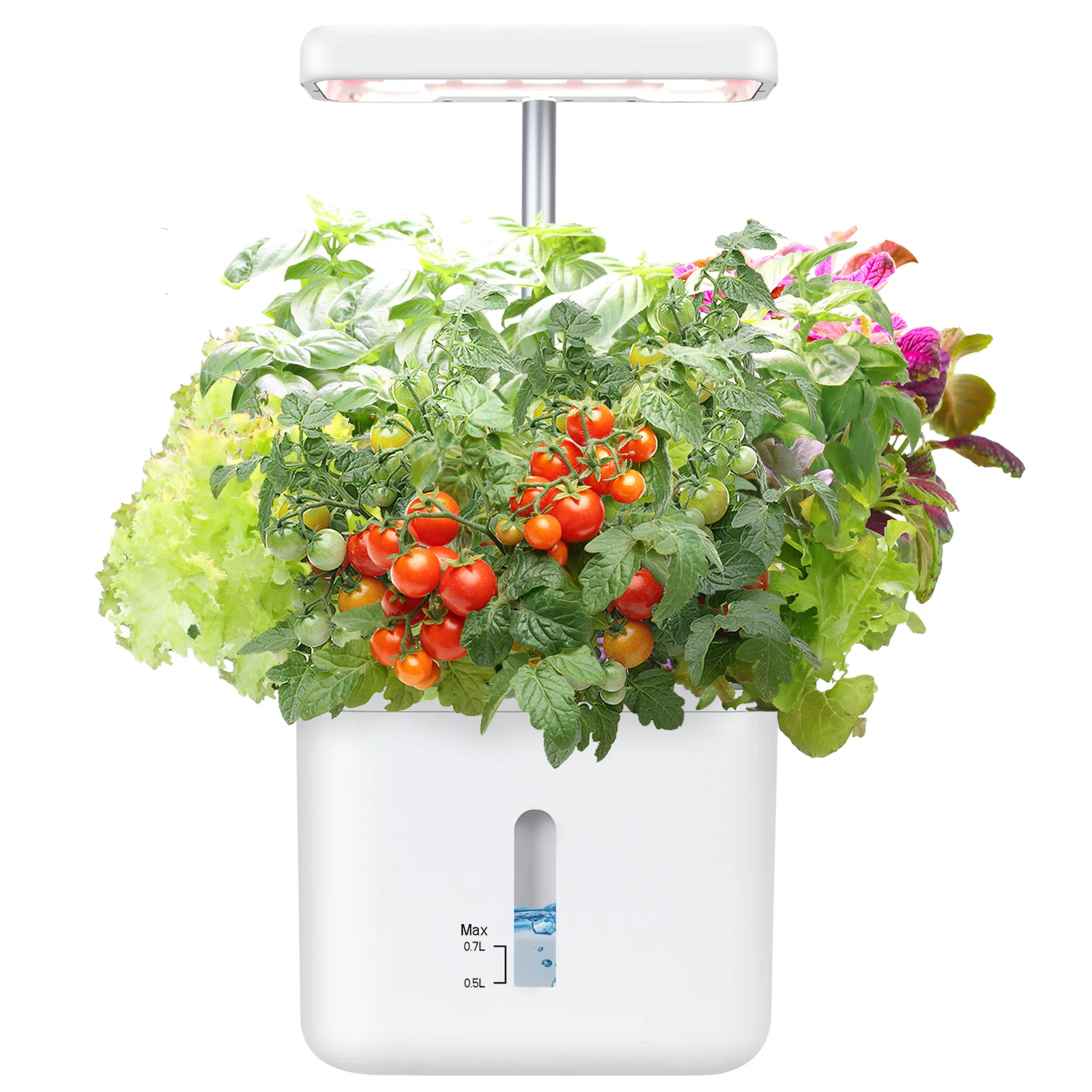 Smart Self-absorbing Flower Pot with Growth Light Indoor Green Plant Hydroponic Planter for Lazy Gardening Tool