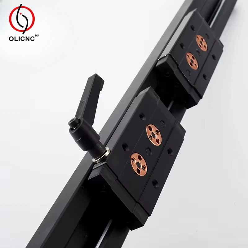 Guia trilho deslizante sgr mini comprimento linear 300 350 400 450 500 600 800mm com bloqueio guias lineares ferroviário estúdio slider alta qualidade