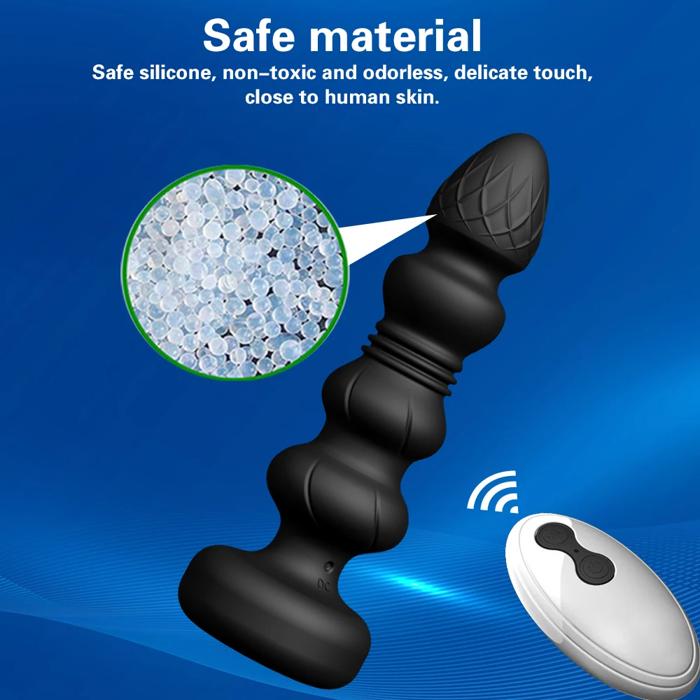 Telescopic Vibrating Butt Plug Anal Vibrator Wireless Remote Sex Toys for Women Ass Anal Dildo Prostate Massager Men Buttplug - view 5
