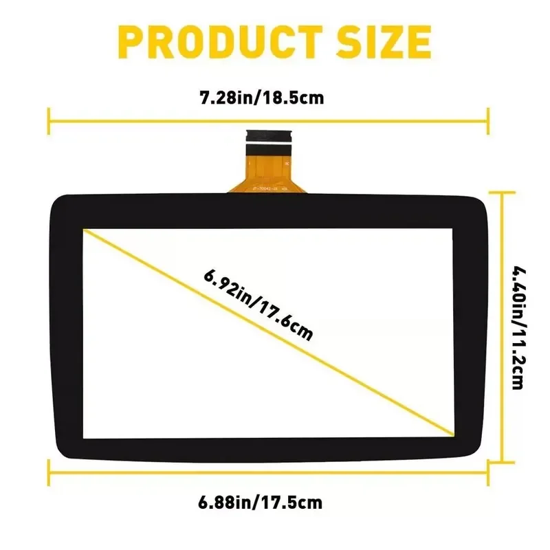 For BHP1611J0D K40005A29F Central Control Navigation Touch Screen External Display Monitor Replacement Part