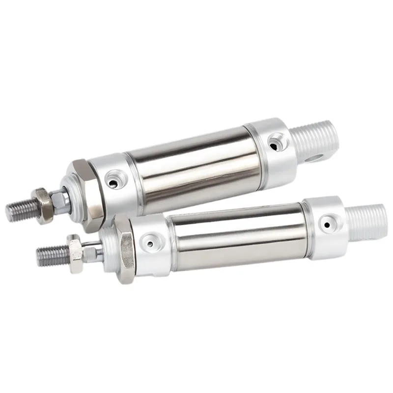 MA Stainless Steel Mini Pneumatic Cylinder MA16 20 25 32 40 Double Acting 25 50 100 150 200 250mm Stroke Air Pressure Cylinder