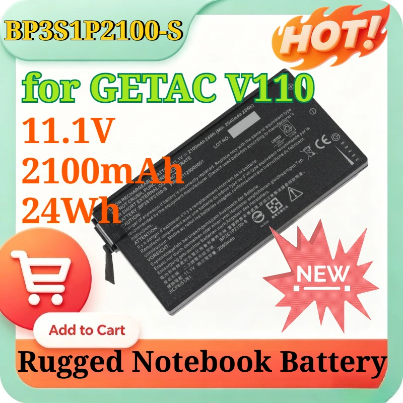 BP3S1P2100-S 441129000001 11.1V 2100mAh 24Wh Replacement Li-ion Battery for GETAC V110 Rugged Notebook Battery Industrial Grade
