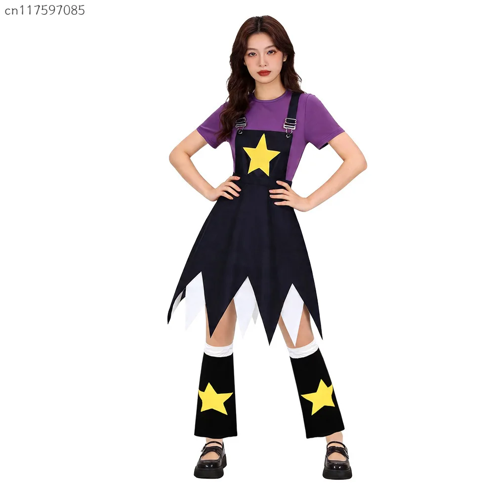 Halloween Cospaly Horror Game Play Time Lily Love Braids Costume Bobi Lily Top Skirt Socks Outfits Carnival Party Dress Up Suit view 3