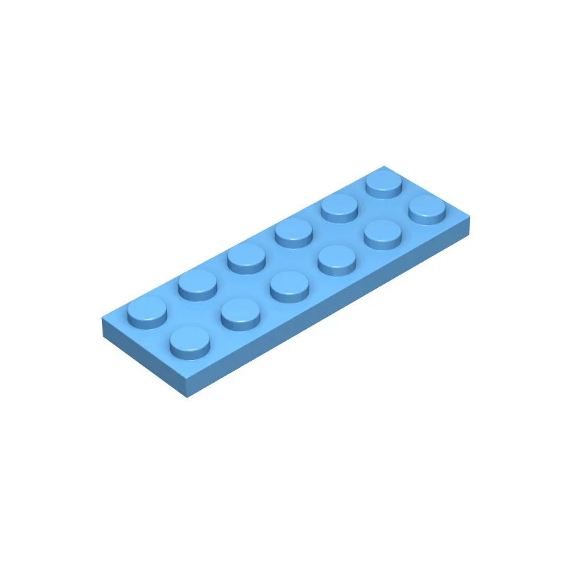 50pcs 3795 Plate 2x6 Dots Thin Figures Brick Building Block Toy Compatible Educational Creative Size Gift DIY MOC