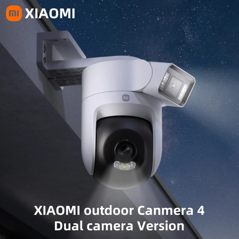 

New Xiaomi Outdoor Camera 4 Dual Lens 5MP 3K HD Dual View Monitoring Panoramic Closeup Tracking IP66 Weatherproof AntiTheft - CN