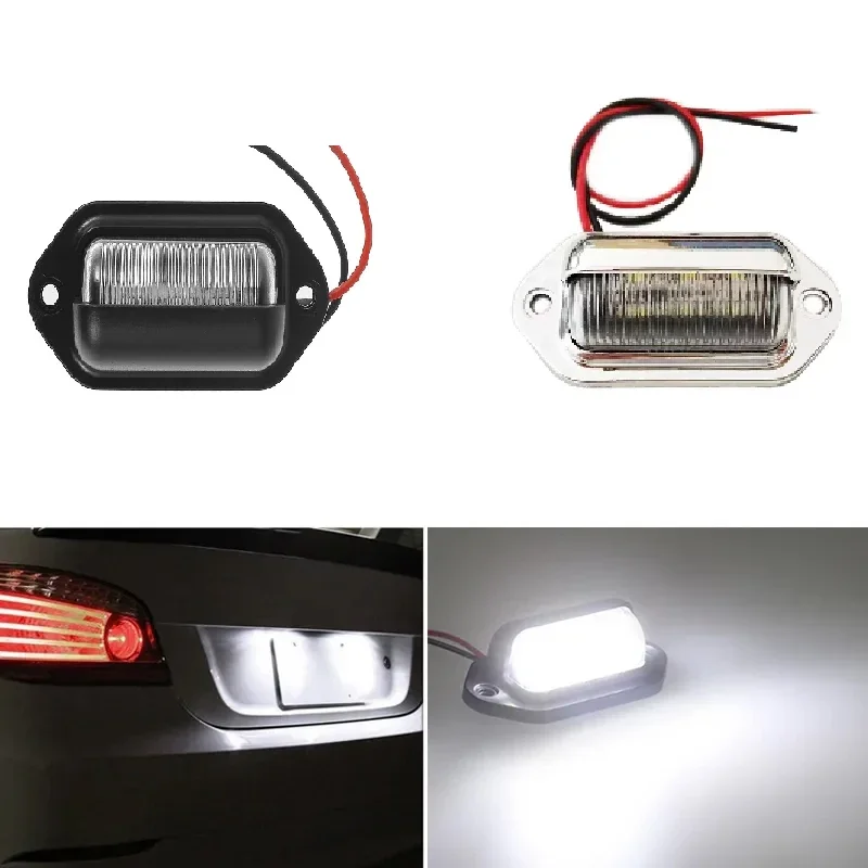 12V-24V DC Waterproof LED Number Plate Light Suitable For Truck Van RV Trailer Dome Cargo Light