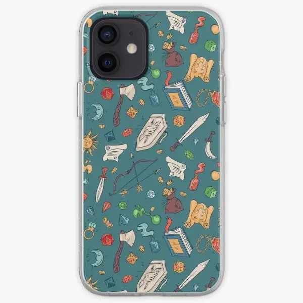 منضدية Rpg Dnd النرد والعناصر جميع حافظات الهاتف قابلة للتخصيص لهاتف iPhone X XS XR Max 6 6S 7 8 Plus 11 12 13 14 Pro Max Mini #1