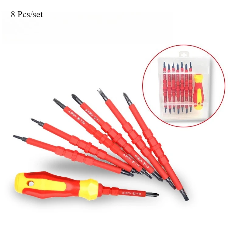 Multi-Size Screwdriver Bit Kit (3/5/8/9PCS) - Slotted/Cross Magnetic Bits PH1/PH2 for Electricians, Electronics & Home Maintenan image 5