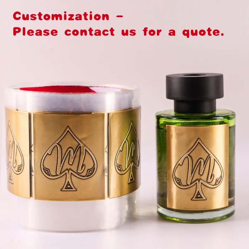 custom.Custom OEM Design Nameplate Engraved 3D Embossed Metal Aluminum Label Adhesive Perfume Bottle Metallic Sticker