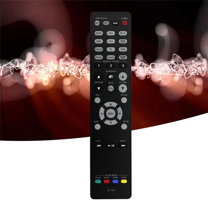 FC-[IANC-AB01] Replace RC-1184 Remote Control For Denon AV Audio Video Receiver AVR-X3000 AVRX3000 Easy Install