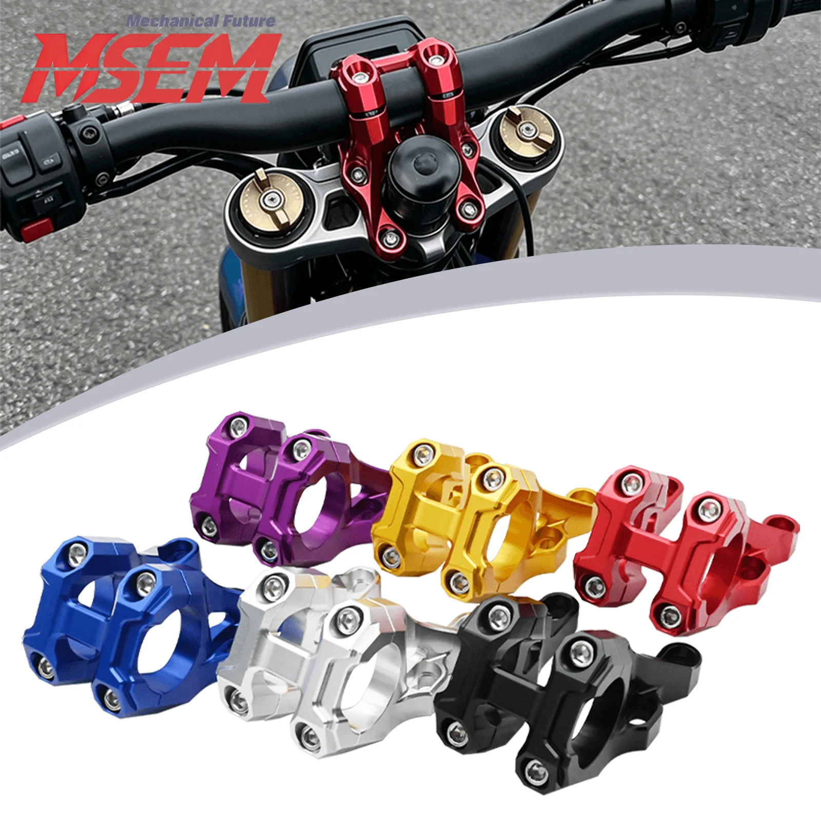 Aluminium Electric Motorcycles 31.8mm Handlebar Direct Mount Stem Accessories For Segway X260/160 Surron Light Bee X/S TalariaMX