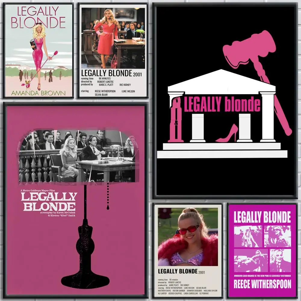 Classic Movie L-Legally Blonde Poster Painting Prints Wall Art Picture Film Room Home Bar Cafe Decor Home  Mural