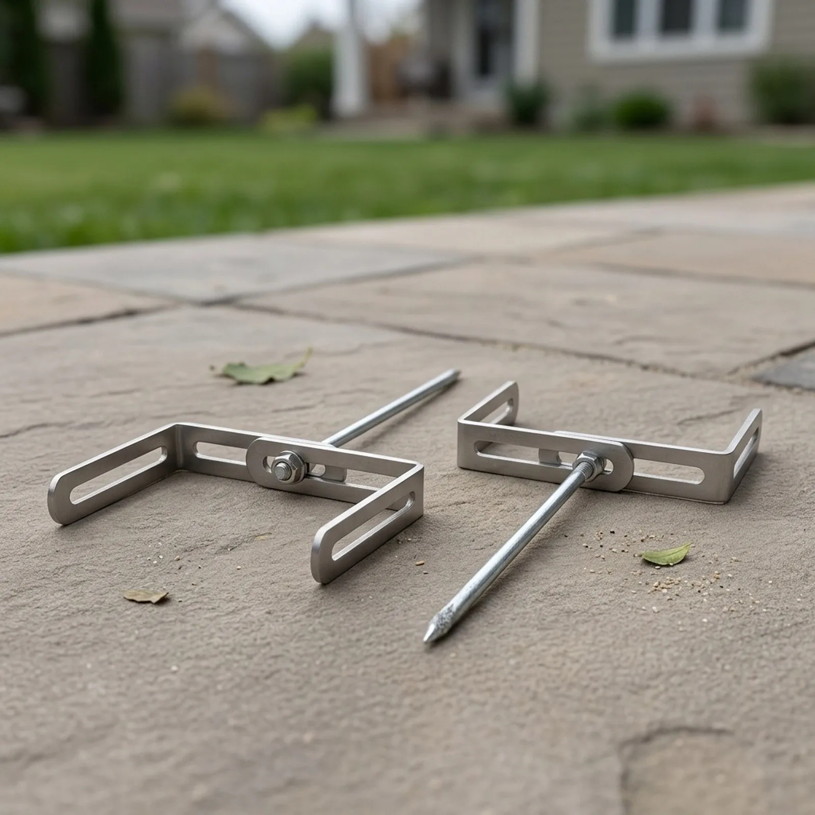 Iron Downpipe Bracket Adjustable Downpipe Garden Drainage Efficient Drainage Solution Adjustable Width 7.7-13cm