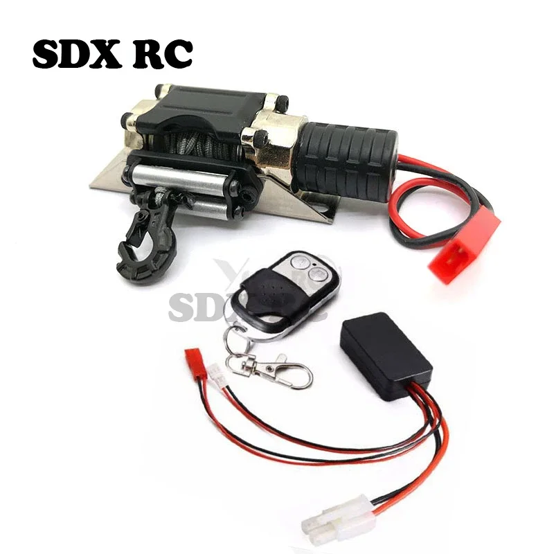 1 Set Aluminum Alloy Metal Winch Traction for 1/10 RC Rock Crawler HSP Redcat HPI  90046 D90 SCX10 TRX-4 1:10 RC Car A025