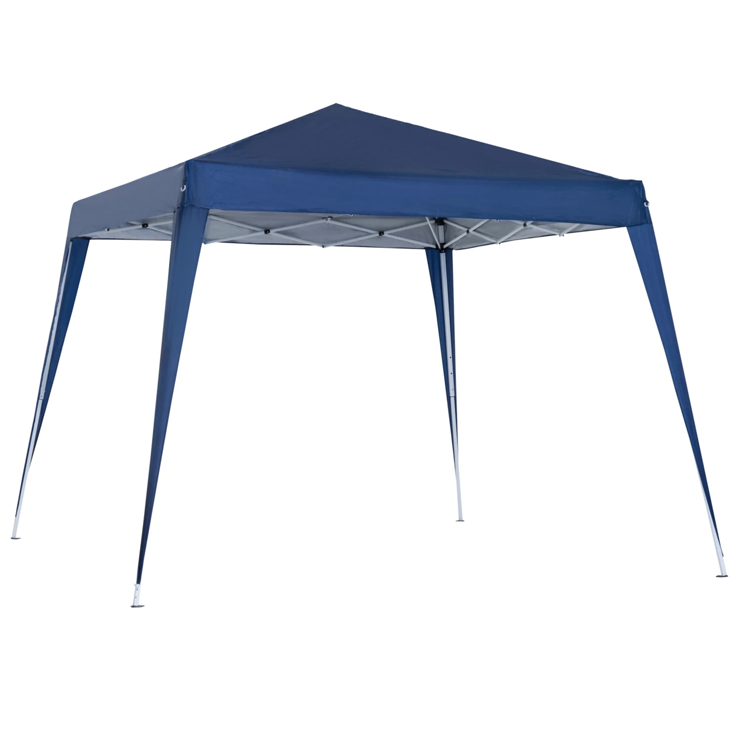 Outsunny Opvouwbare Tent 2.4X2.4M Waterdichte Tuinpaviljoen Pop-up Ontwerp Gemaakt van Staal en Oxford Stof