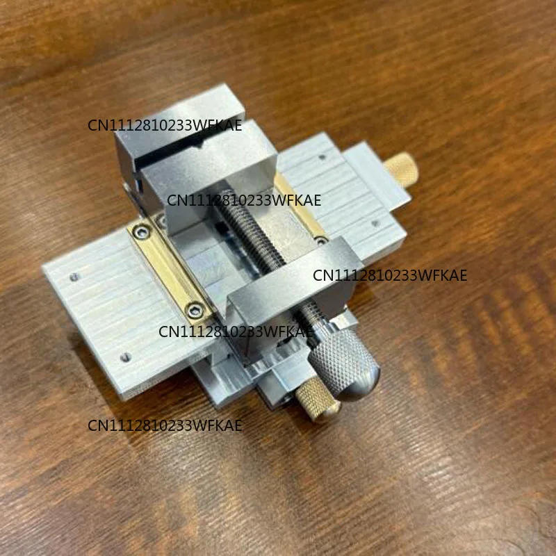 High Precision Manual XY Cross Slide Table with Lead Screw Drive Flat Vise
