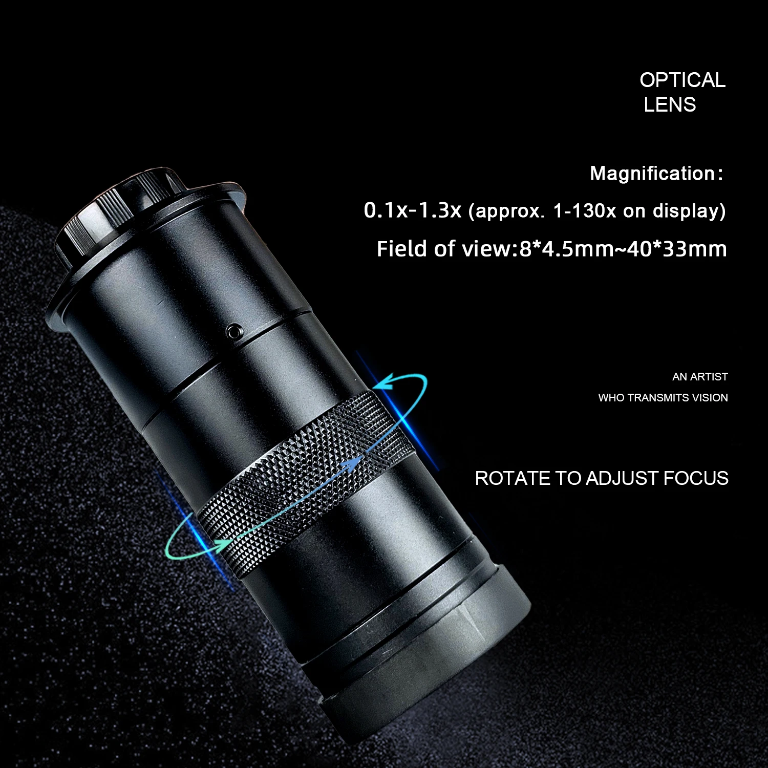 Imagem -05 - Microscópio Industrial C-mount Câmera Digital 1080p 13mp 130x Full hd Via Medição Hdmi Solda Pcb Reparação Telefônica