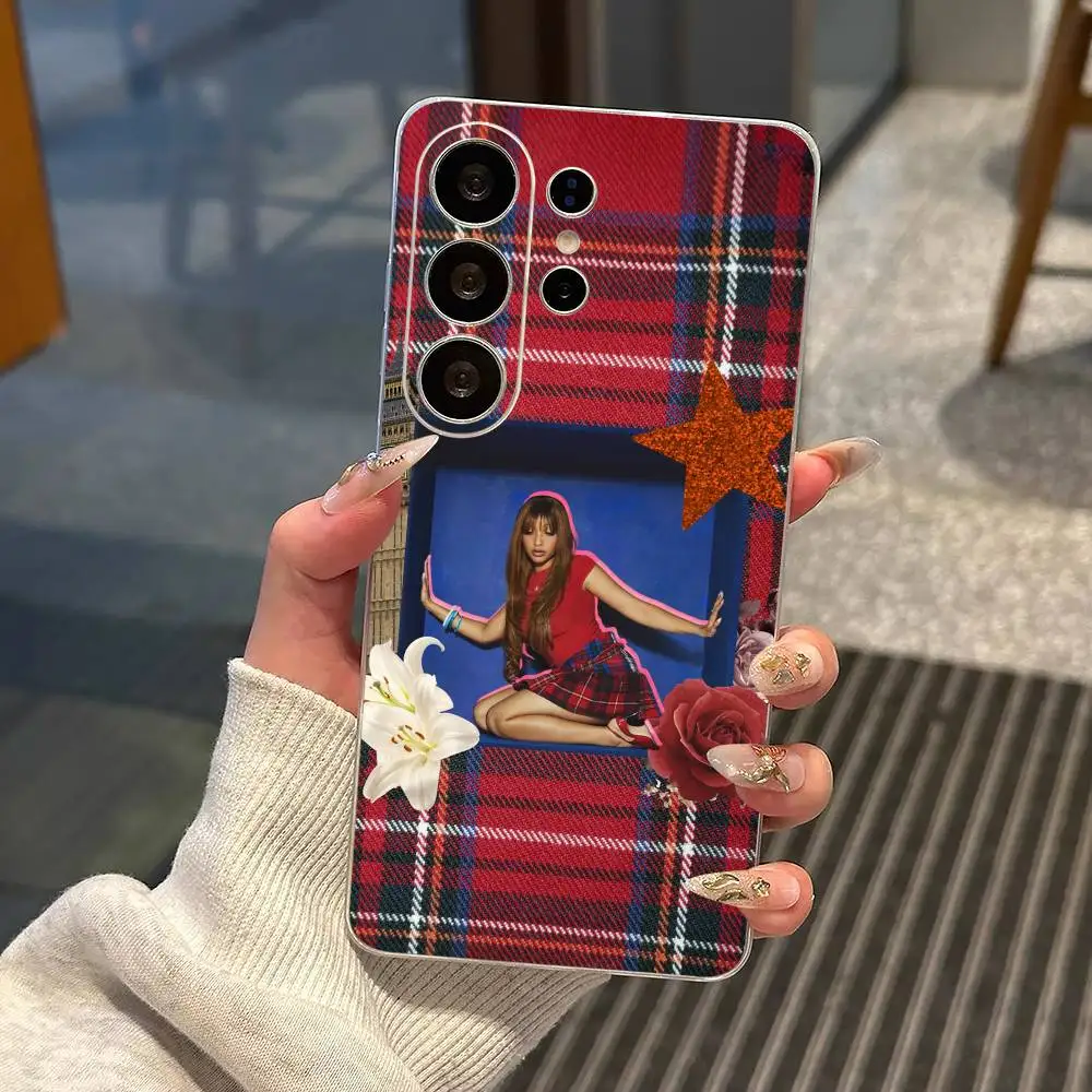 PinkPantheress Wallpaper Phone Case For Samsung S25,S24,S21,S22,S23,S30,Ultra,S20,Plus,Fe,Note,10,9,5G Transparent