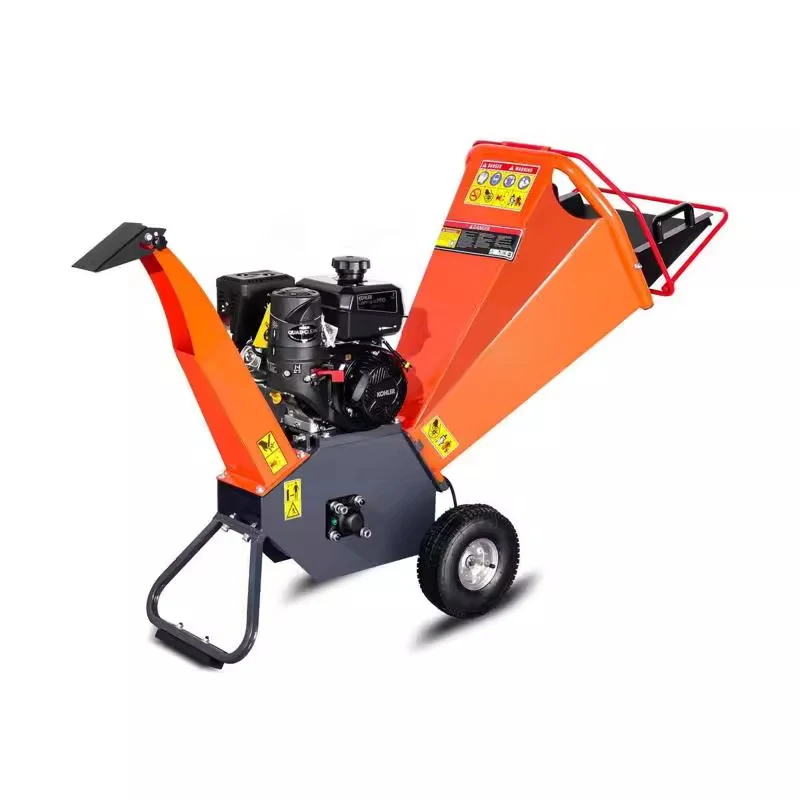 Branch crusher, dry and wet branch crusher, garden branch processing, movable branch garden 7HP