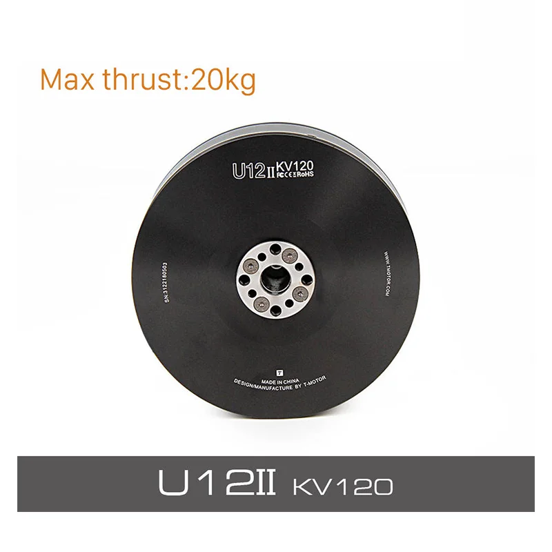 T-MOTOR U12 II KV60 KV120 Waterproof Max Thrust 20kg Brushless Dc Motor for Drone UAV Airplane Aircraft