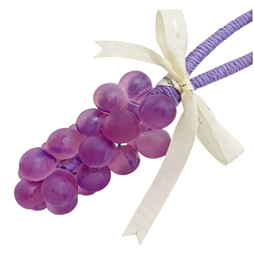 Grape Shape Soap for Bathroom Counter Display Realistic Appearance with Hydrating Cleansing Action 15 6 5cm Size
