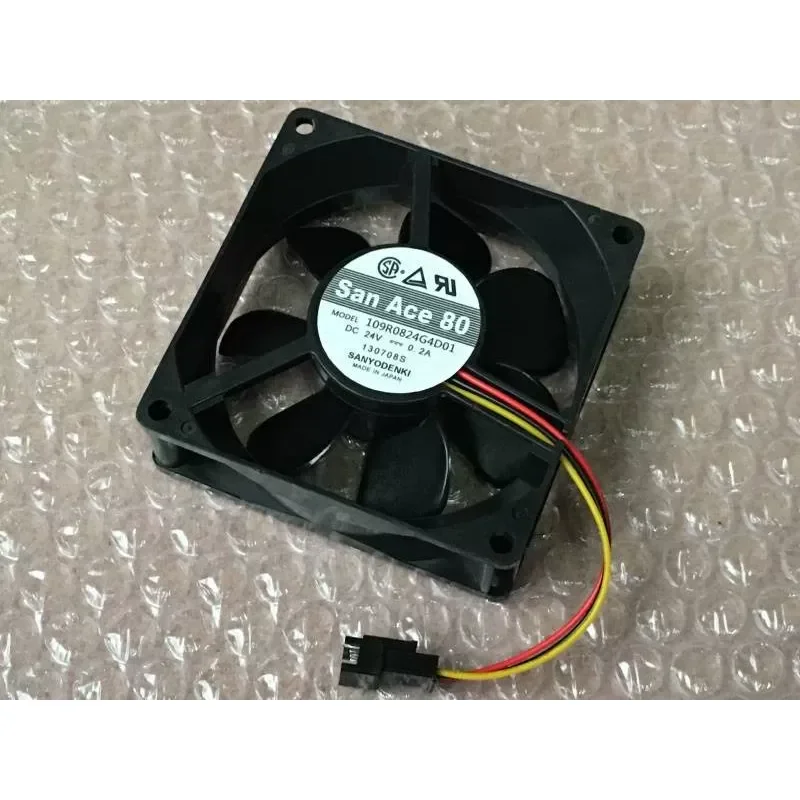 for 109R0824G4D01 New san ace80 8025 24V 0.2A 3-wire axial current inverter fan