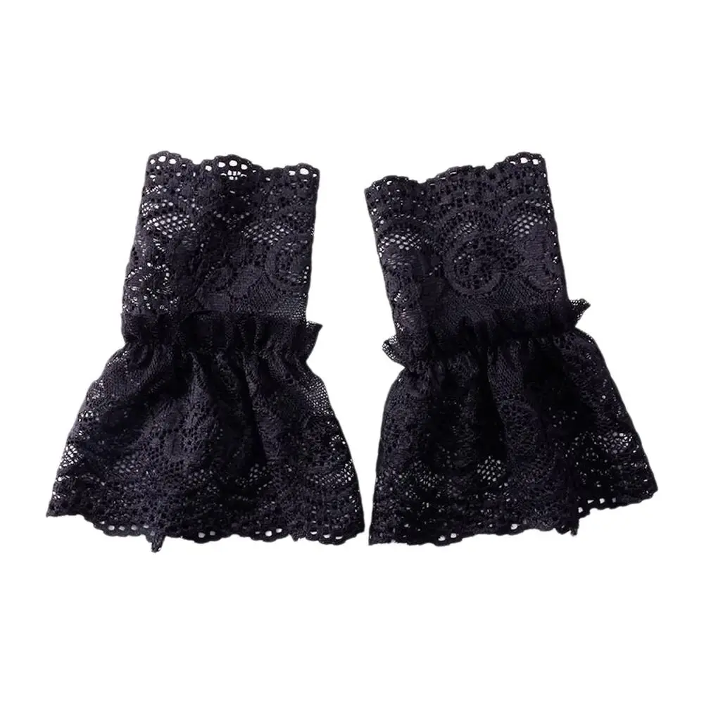 

New Detachable Fake Cuff Hollow-out White Black False Sleeve Cuffs Clothing Accessory
