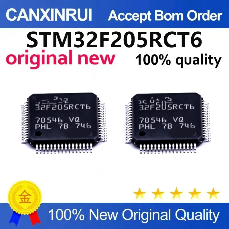 (5pcs-100pcs)Brand new original TM32F205RBT6 LQFP-64 ARM Cortex-M3 32-bit microcontroller MCU