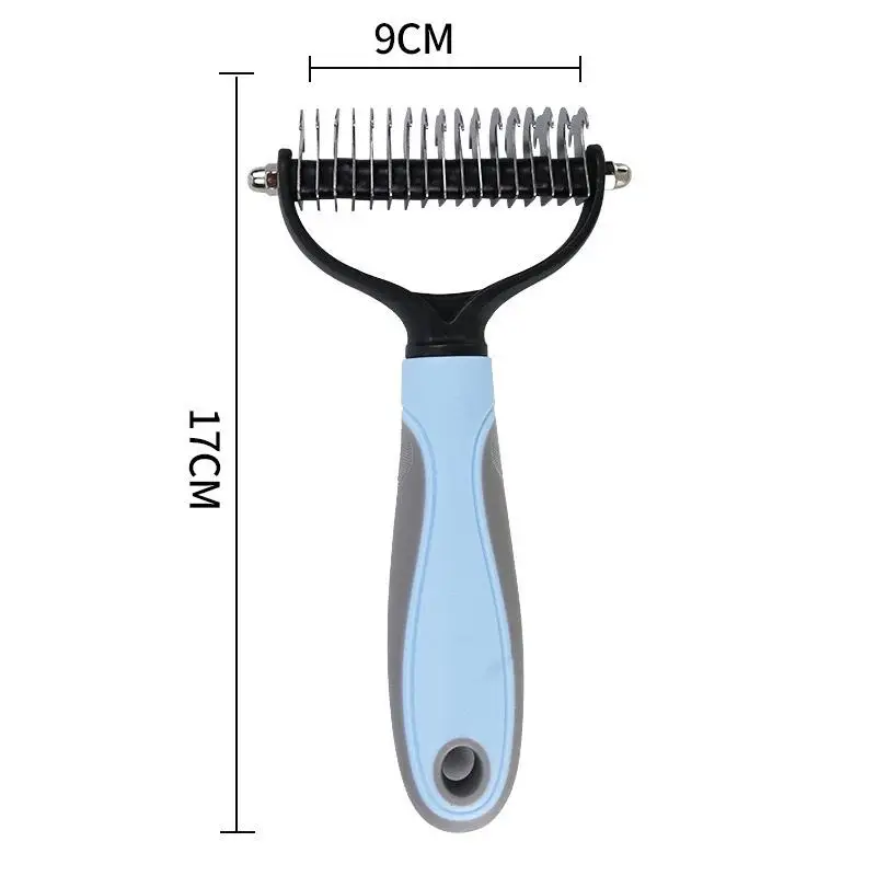 Dog Cat Hair Deshedding Brush Pet Grooming Comb Removes Loose Hair Untangles Knots For Puppy Daily Care view 6