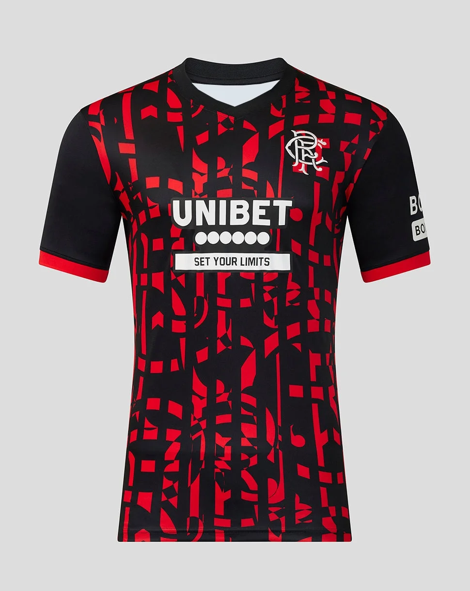 Neues Saison-Rangers 3D-Gedrucktes Fußballtrikot, Atmungsaktives Schnelltrocknendes Kurzarm-T-Shirt für Herren, Familien-Partnerlook – Detail 4