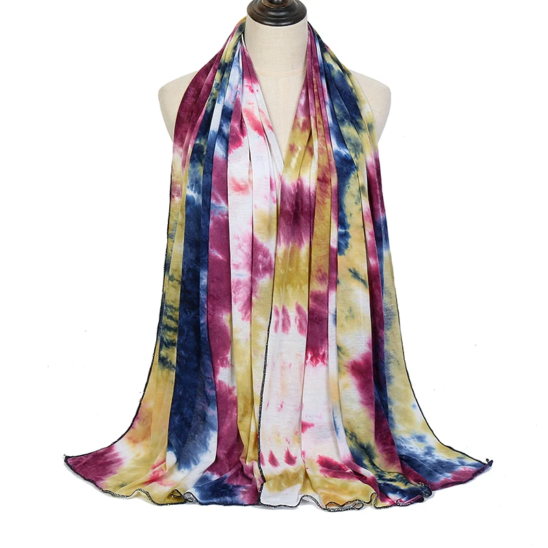 Jersey Scarf Gradient Fashion Women's Long Wraps and Shawls Lady Spring Autumn Scarves Bandana Hijab Stoles Muslim Woman Hijabs