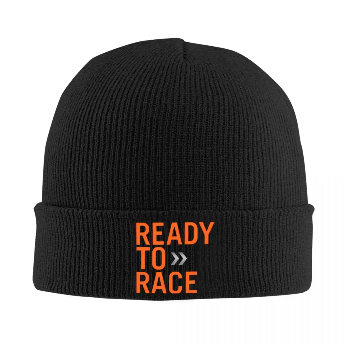 

Ready To Race Logo Knitted Bonnet Caps 100% Cotton Fashion Keep Warm Hats