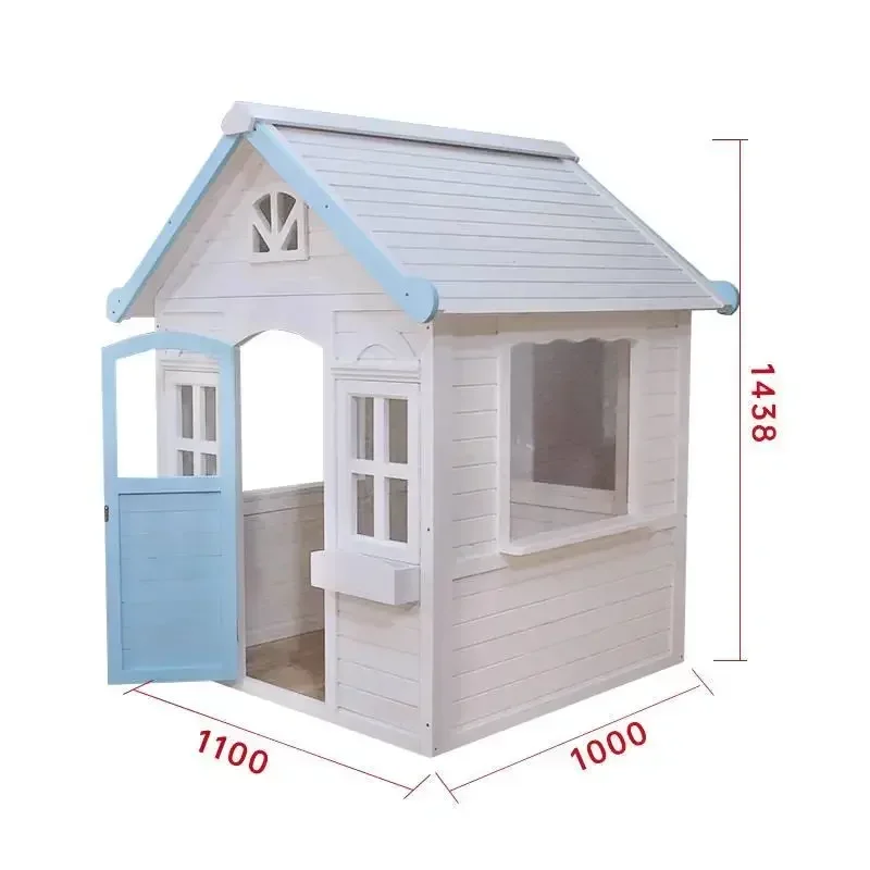 A  Garden Outdoor Wooden House Children's Playroom Group Room Installation Tree House Wood