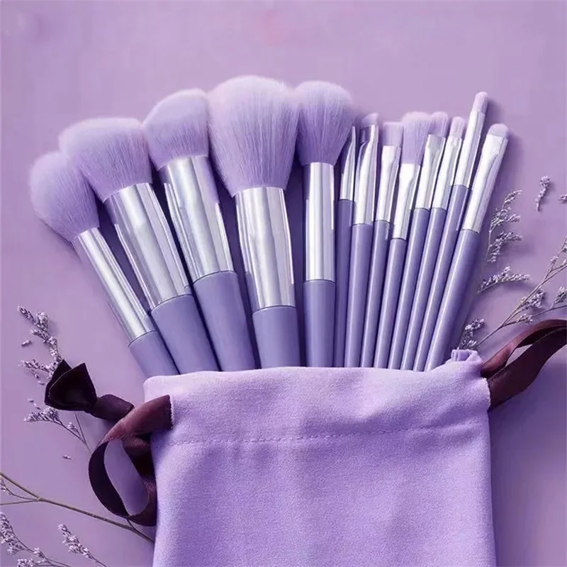 13 Stuks Make-Up Borstel Set 13 Make-Up Borstel Set Plus Opbergtas Niet-Shedding Oogschaduw Borstel Zachte Ultra Zachte Betaalbare Borstel Super