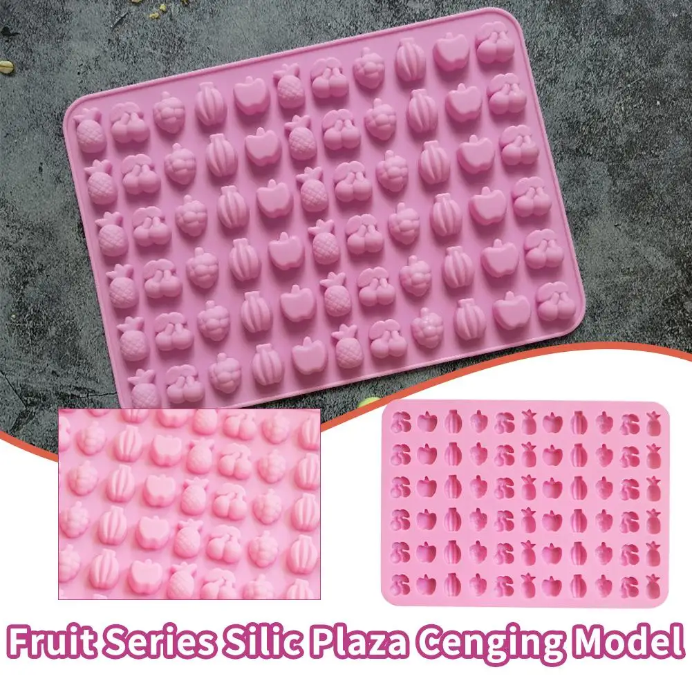 66 Fruit Series Silicone Soft Candy Mold Tray Fire Lacquer Brand Quality Portable High New Creative Mold Party Wax Particle I2F4