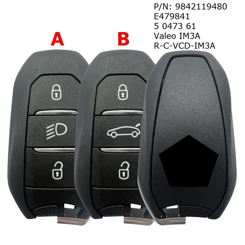 CN009058 New Model OEM A3M15 PN 9842119480 FCC IM3A For Peugeot 308/408 SW 2021 2025 Smart Key PCB 3 Buttons AES 4A Chip 434MHz