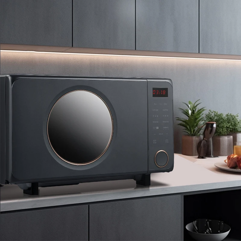 Multifunctional 25L Stainless Steel Oven, Integrated Microwave, Steamer and Air Fryer, Practical Kitchen Appliance
