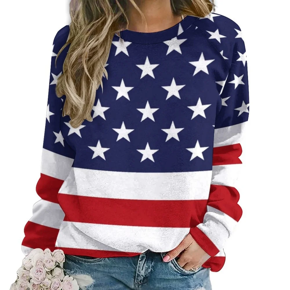 

Women's 3D Rainbow Stripe Printed Pattern Hoodie Round Neck Long Sleeve Cute Casual Hoodie Loose Plus Size Fashion Hoodie