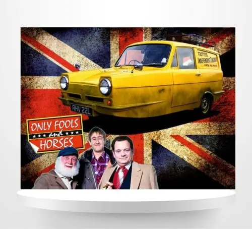 Union Jack only fools & horses Van wall sign plaque cafe bar man cave beer garde