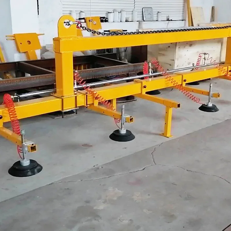 Cutting machine feeding suction cup can be flipped glass suction crane 1000kg electric driving iron plate suction cup equipment